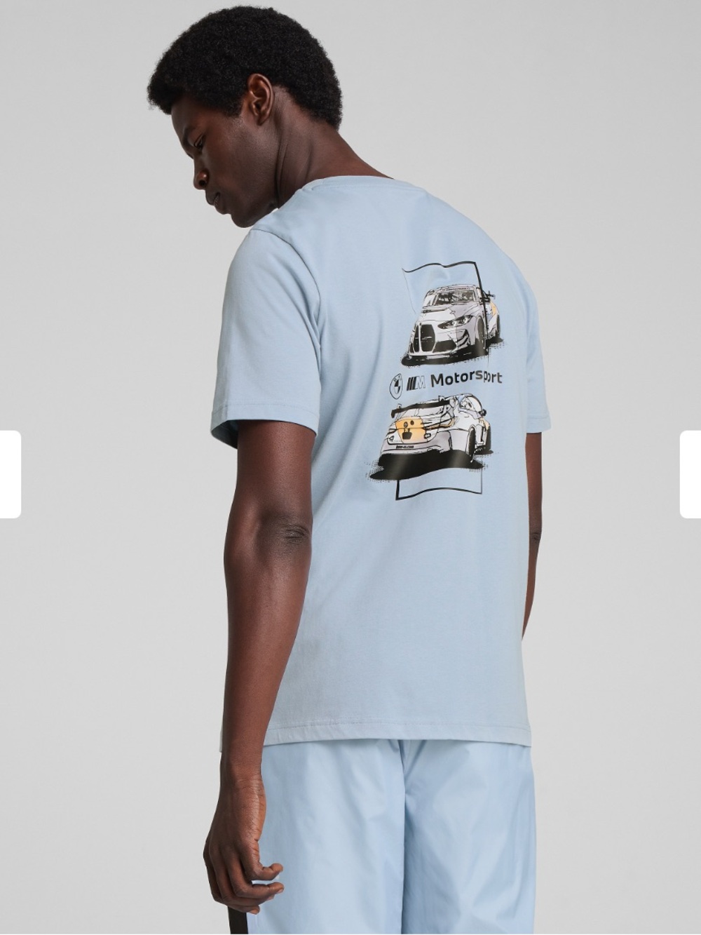 BMW Light Blue Motorsport Graphic Short Sleeve Tee